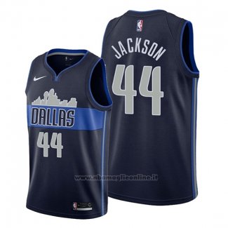 Maglia Dallas Mavericks Justin Jackson NO 44 Statement Blu