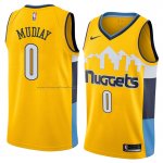 Maglia Denver Nuggets Emmanuel Mudiay NO 0 Statement 2018 Giallo