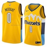 Maglia Denver Nuggets Emmanuel Mudiay NO 0 Statement 2018 Giallo