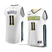 Maglia Denver Nuggets Monte Morris NO 11 Association 2017-18 Bianco