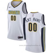 Maglia Denver Nuggets Personalizzate 17-18 Bianco