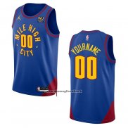 Maglia Denver Nuggets Personalizzate Statement 2022-23 Blu