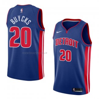 Maglia Detroit Pistons Dwight Buycks NO 20 Icon 2018 Blu