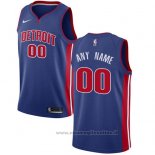 Maglia Detroit Pistons Personalizzate 17-18 Blu