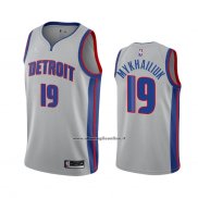 Maglia Detroit Pistons Sviatoslav Mykhailiuk #19 Statement 2020-21 Grigio