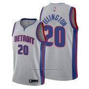 Maglia Detroit Pistons Wayne Ellington NO 20 Statement Grigio