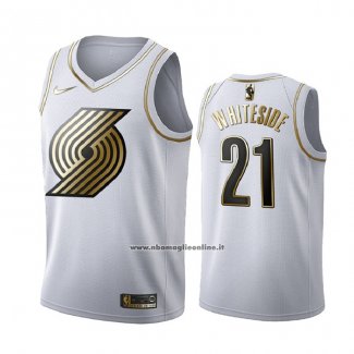 Maglia Golden Edition Portland Trail Blazers Hassan Biancoside #21 Bianco