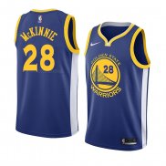 Maglia Golden State Warriors Alfonzo Mckinnie NO 28 Icon 2018 Blu