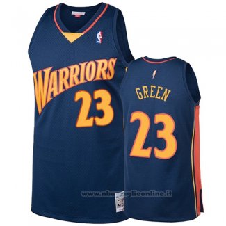 Maglia Golden State Warriors Draymond Green NO 23 2009-10 Hardwood Classics Blu