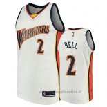 Maglia Golden State Warriors Jordan Bell NO 2 2009-10 Hardwood Classics Bianco