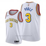 Maglia Golden State Warriors Jordan Poole NO 3 Classic Edition Bianco