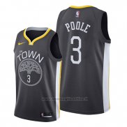 Maglia Golden State Warriors Jordan Poole NO 3 Statement Nero