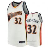 Maglia Golden State Warriors Marcus Derrickson NO 32 2009-10 Hardwood Classics Bianco