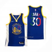 Maglia Golden State Warriors Stephen Curry #30 Icon Royal Special Mexico Edition Blu