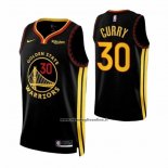Maglia Golden State Warriors Stephen Curry No 30 Citta 2023-24 Blu