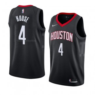 Maglia Houston Rockets Danuel House NO 4 Statement 2018 Nero