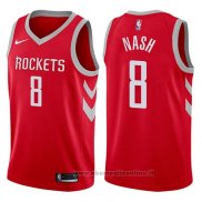Maglia Houston Rockets Le'bryan Nash NO 8 2017-18 Rosso