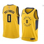 Maglia Indiana Pacers Alex Poythress NO 0 Statement 2018 Giallo