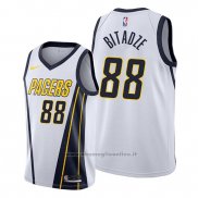 Maglia Indiana Pacers Goga Bitadze NO 88 Earned Bianco