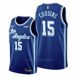 Maglia Los Angeles Lakers Demarcus Cousins NO 15 Classic Edition 2019-20 Blu