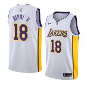 Maglia Los Angeles Lakers Joel Berry II NO 18 Association 2017-18 Bianco