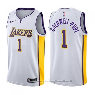 Maglia Los Angeles Lakers Kentavious Caldwell-Pope NO 1 Association 2017-18 Bianco