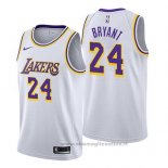 Maglia Los Angeles Lakers Kobe Bryant NO 24 Association 2018-19 Bianco
