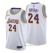 Maglia Los Angeles Lakers Kobe Bryant NO 24 Association 2018-19 Bianco