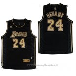 Maglia Los Angeles Lakers Kobe Bryant NO 24 Nero2