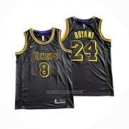 Maglia Los Angeles Lakers Kobe Bryant No 8 24 Nero