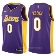 Maglia Los Angeles Lakers Kyle Kuzma NO 0 Statement 2018 Viola