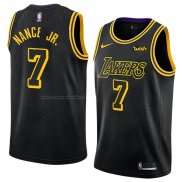 Maglia Los Angeles Lakers Larry Nance Jr. NO 7 Citta 2018 Nero