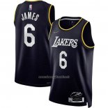 Maglia Los Angeles Lakers LeBron James #6 Select Series 2022 Nero
