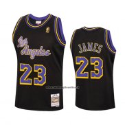 Maglia Los Angeles Lakers Lebron James #23 Reload Hardwood Classics 2020 Nero