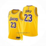 Maglia Los Angeles Lakers Lebron James No 23 Icon 2024-25 Giallo