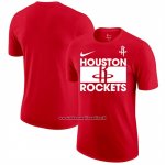 Maglia Manica Corta Houston Rockets Rosso