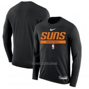 Maglia Manica Lunga Phoenix Suns Practice Performance 2022-23 Nero