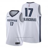 Maglia Memphis Grizzlies Jonas Valanciunas NO 17 Association Bianco