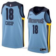 Maglia Memphis Grizzlies Omri Cassp NO 18 Statement 2018 Blu