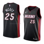 Maglia Miami Heat Jordan Mickey NO 25 Icon 2018 Nero