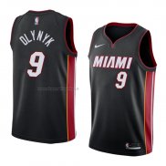 Maglia Miami Heat Kelly Olynyk NO 9 Icon 2018 Nero