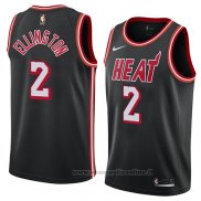 Maglia Miami Heat Wayne Ellington NO 2 Classic 2018 Nero