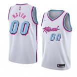 Maglia Miami Heat Yante Maten NO 00 Citta 2017-18 Bianco