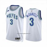 Maglia Minnesota Timberwolves Jaden Mcdaniels #3 Classic 2023-24 Bianco