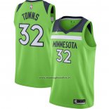 Maglia Minnesota Timberwolves Karl-Anthony Towns #32 Statement 2020-21 Verde