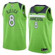 Maglia Minnesota Timberwolves Nemanja Bjelica NO 8 Statement 2018 Verde