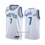 Maglia Minnesota Timberwolves Wendell Moore JR #7 Classic 2023-24 Bianco