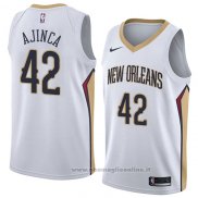 Maglia New Orleans Pelicans Alexis Ajinca NO 42 Association 2018 Bianco