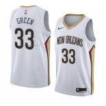 Maglia New Orleans Pelicans Garlon Green NO 33 Association 2018 Bianco