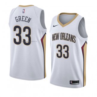 Maglia New Orleans Pelicans Garlon Green NO 33 Association 2018 Bianco